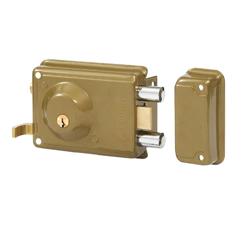 *OF KWIKSET CERRAD. SOBREP. IZQ. 72MM DORADA