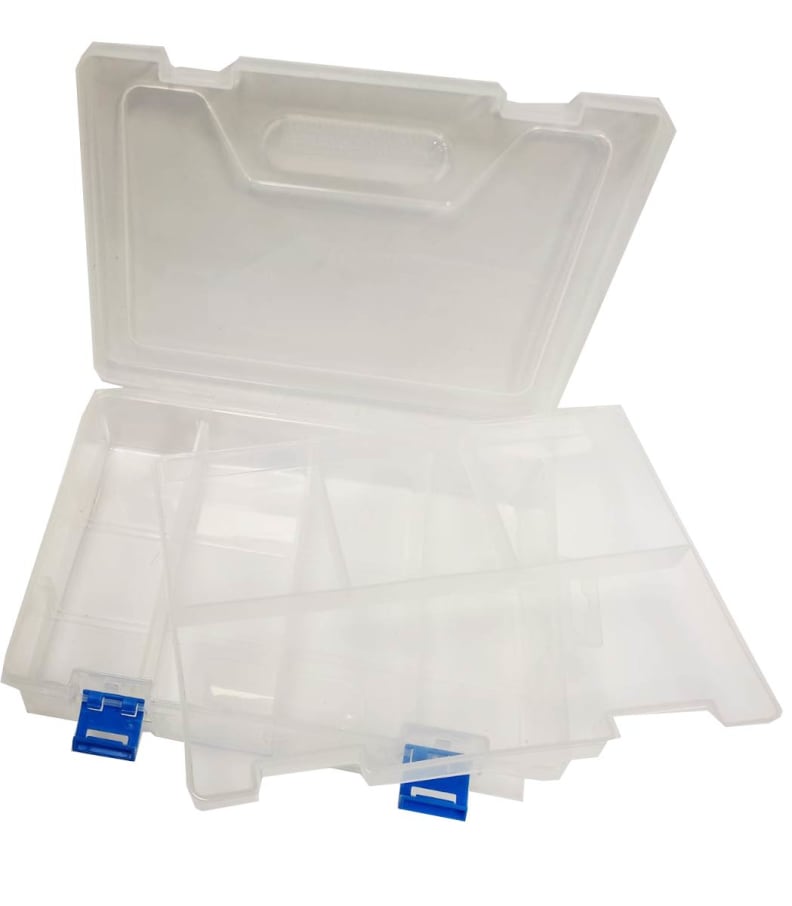 *OF *LQ IMP CAJA PLAST TRANSP. ORGAN. 23x16.3x6cm