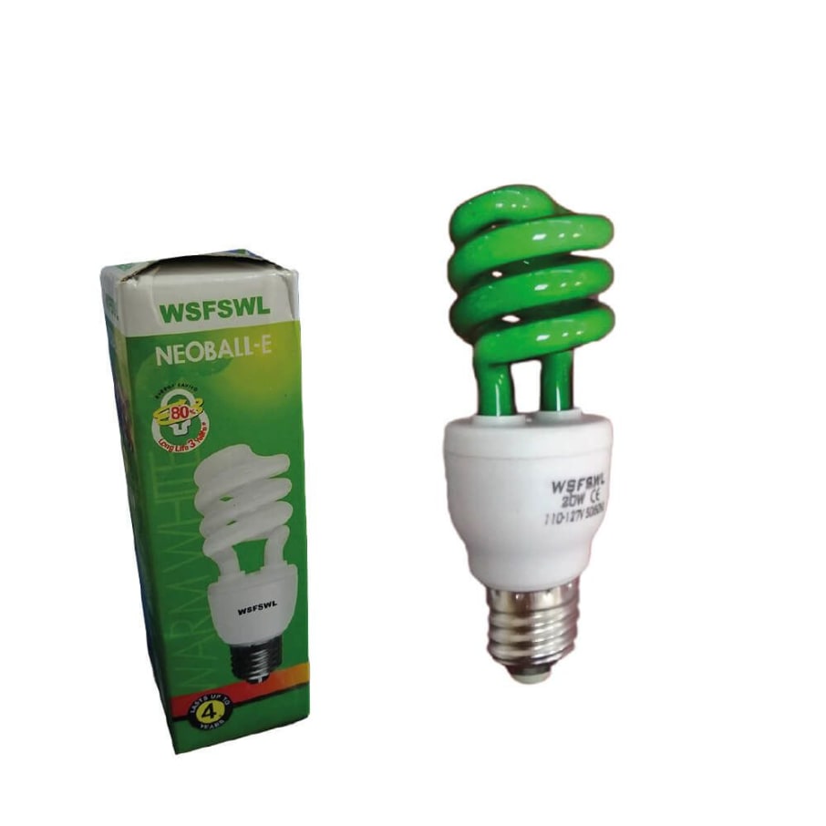 *LQ IMP FOCO LED 20W ESPIRAL real 9.3w VERDE E