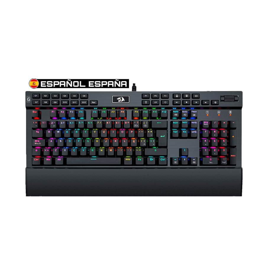 K550 Teclado Redragon YAMA BLACK Spanish-SPS PURPLE SWITCH