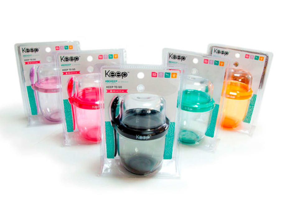VASO YOGURT TO GO KEEP COLORES VARIOS (12 UND)