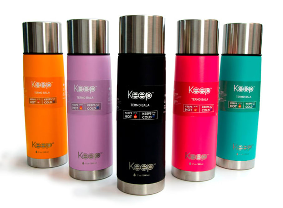 TERMO BALA KEEP 500ML COLORES VARIOS (12 UND)