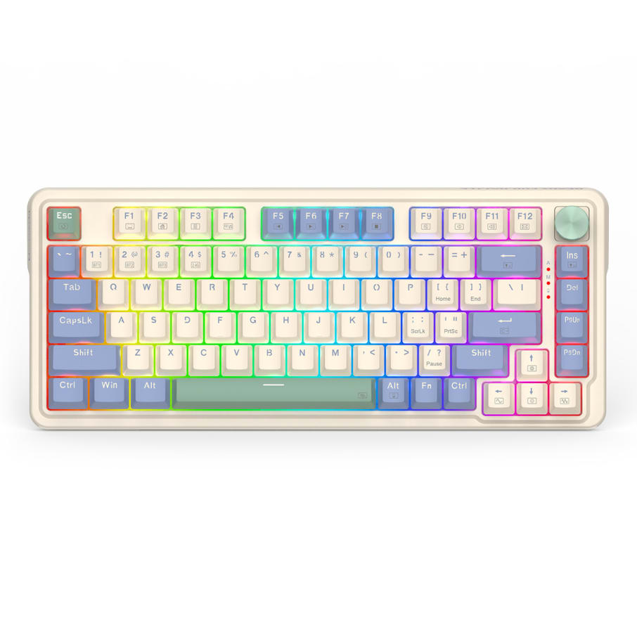 Teclado Redragon UCALPRO-RGB Wireless English K673CPG PASTEL