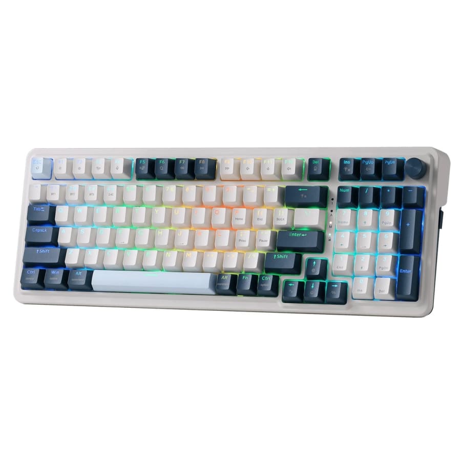 Teclado Redragon EISA K686-RGB-PRO Wireless English WB WHITE/BLUE