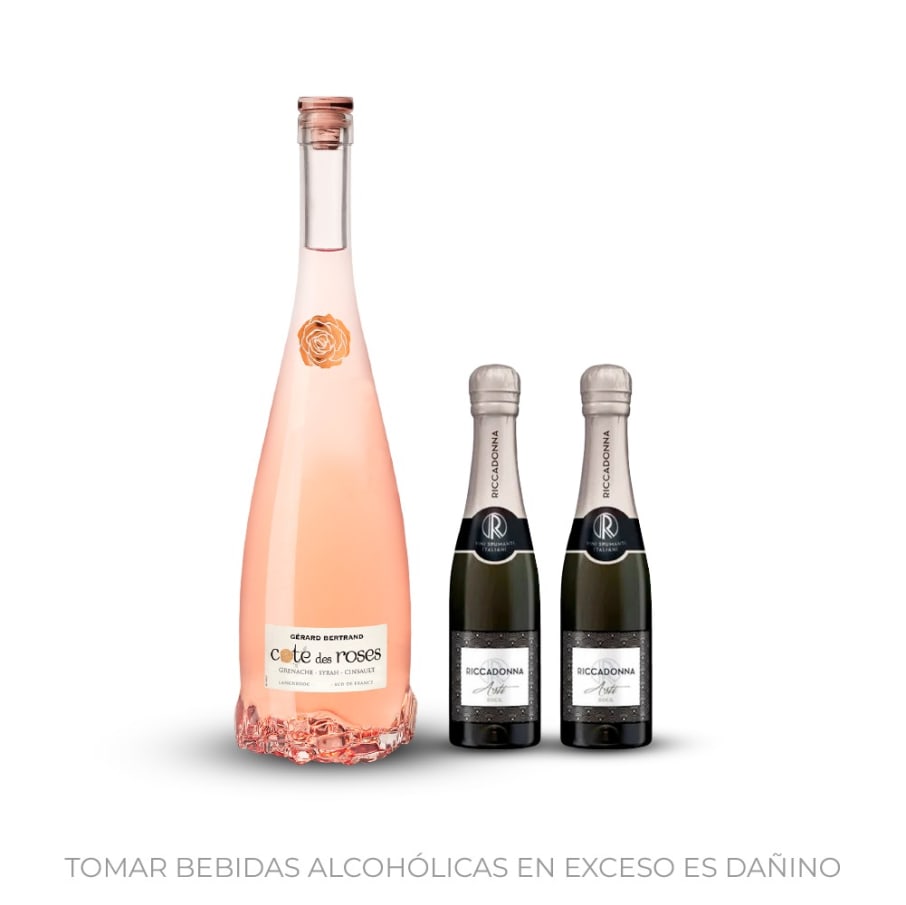 Pack Vino Cote des Rosé 750ml & Sparkle Riccadonna 200ml