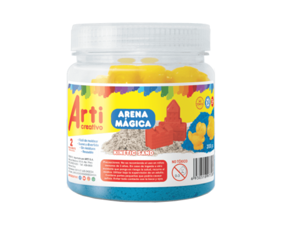 Arena Mágica Pote x 200 g + 2 Moldes