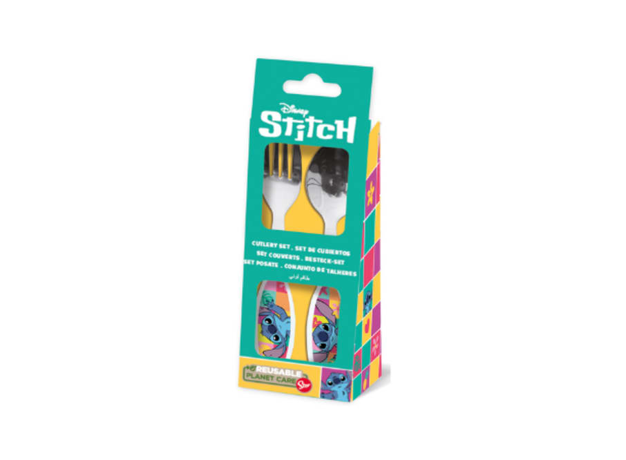 CUBIERTOS METALICOS 2PCS STITCH