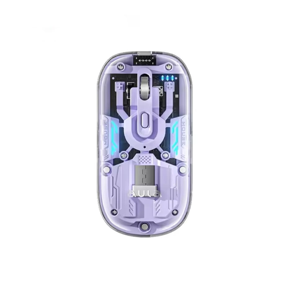 Mouse Aula AM210 Wireless Purple 1,600 DPI Recargable