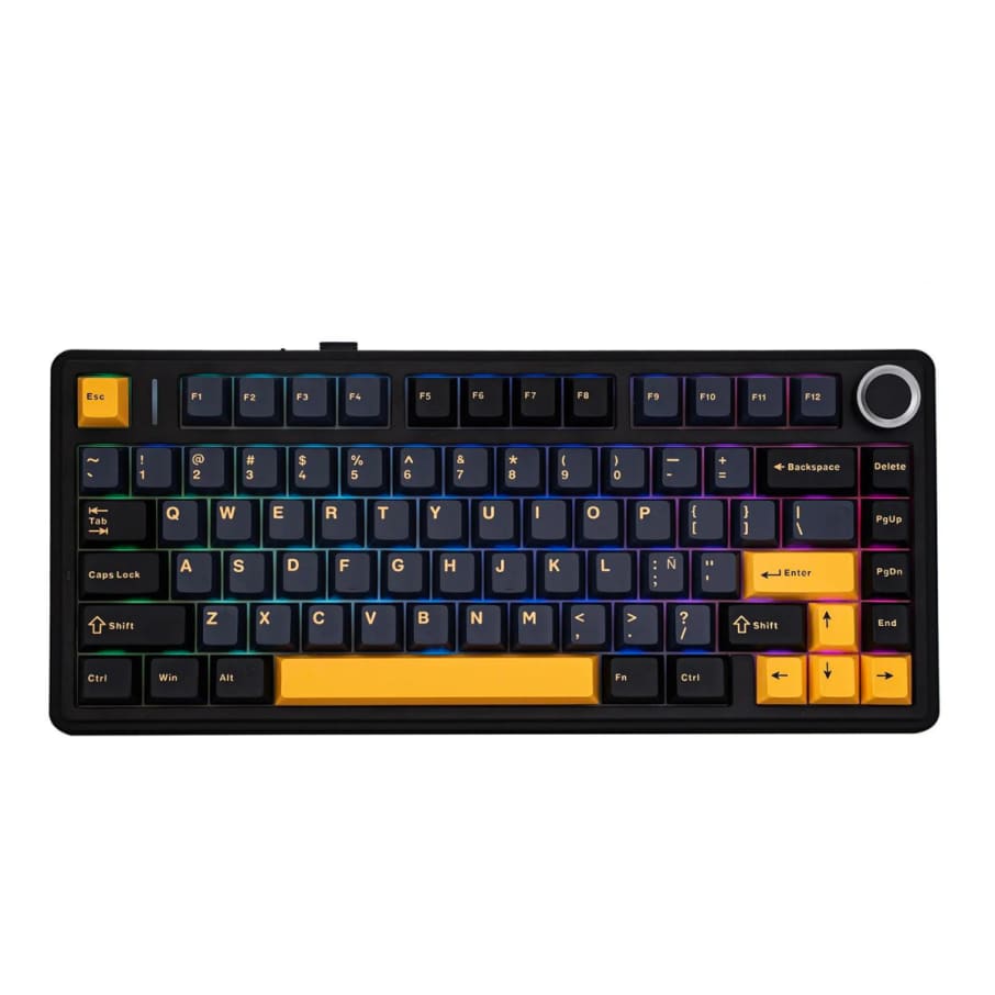 Teclado Aula F75 Wireless Black/Orange(Sw Gray) EN