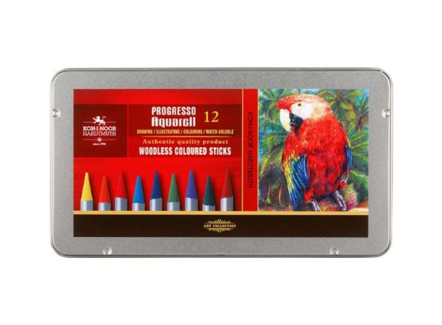 CAJA KIN MINAS DE COLORES PROGRESSO ACUARELA 12 UNID KIN (8782)