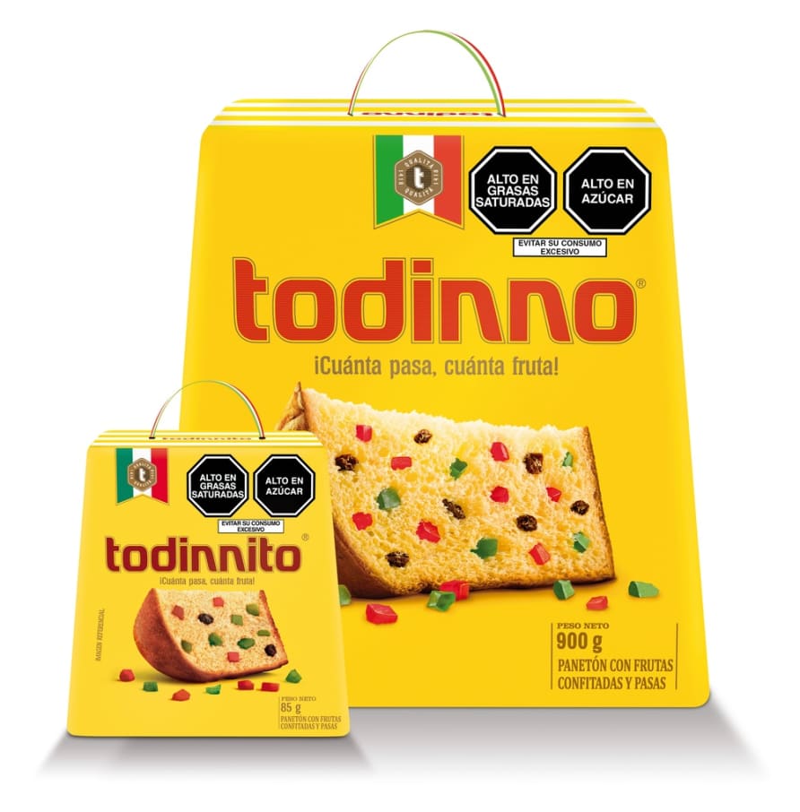 PANETON TODINNO CAJA 900 GR + TODINNITO 85 GR