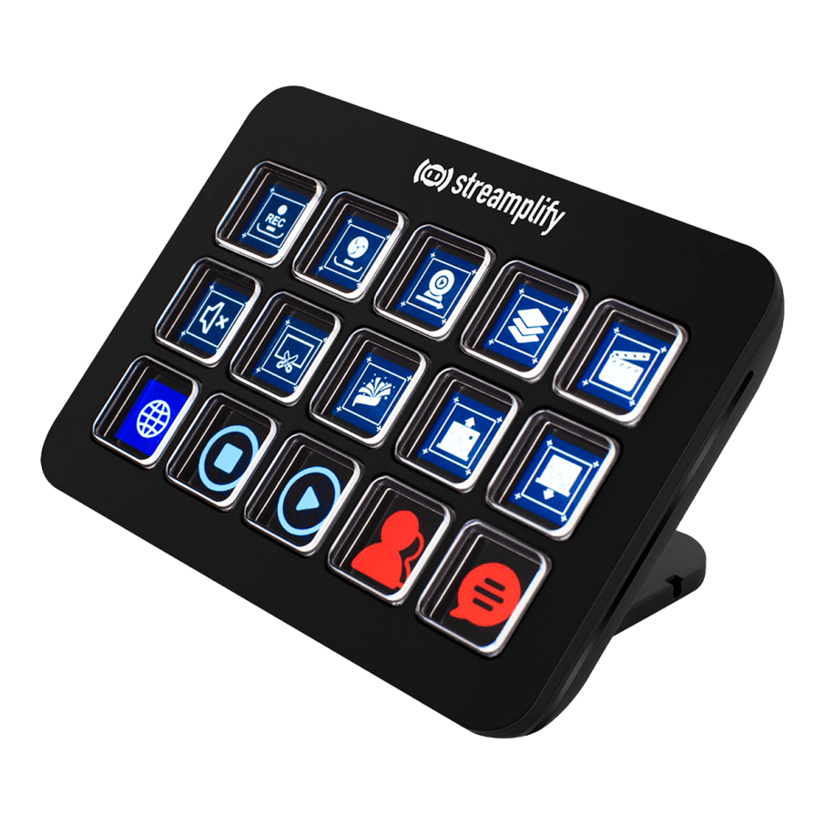 Streaming Deck Streamplify LCD 15 Keys W/HUB Black