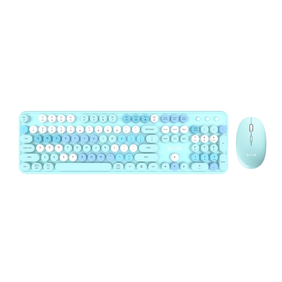 Kit Wireless  Teclado + Mouse Aula AC306 Blue