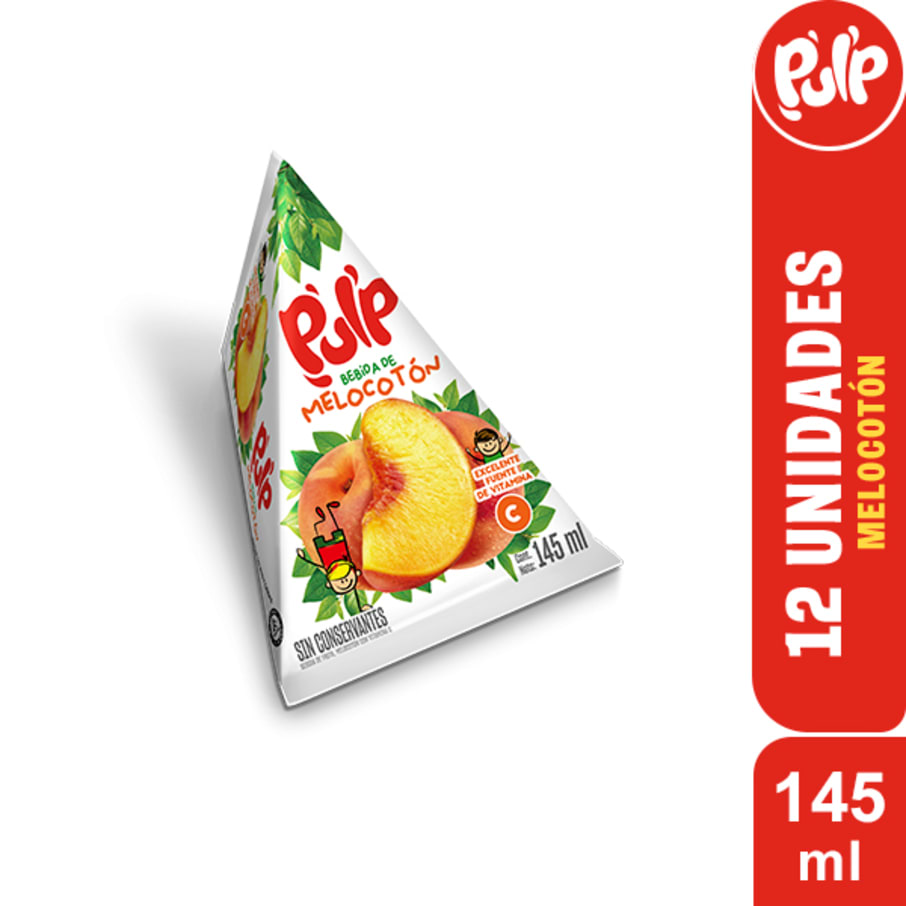 PULP MELOCOTON TETRA PACK 145 ML 12