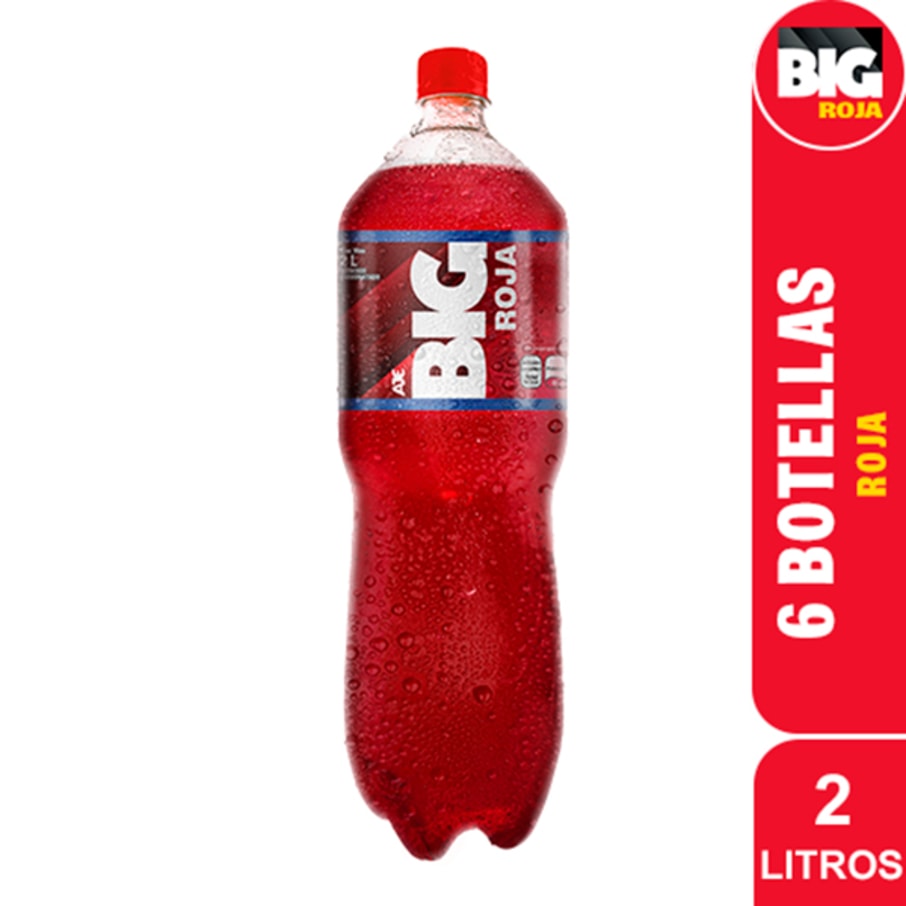BIG ROJA PET NO RETORNABLE 2000 ml 6 pack