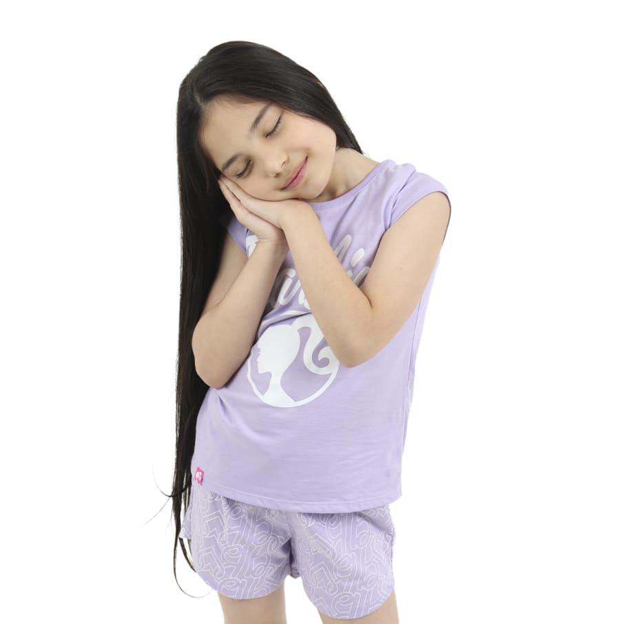 PIJAMA MODA BARBIE NIÑA LILA