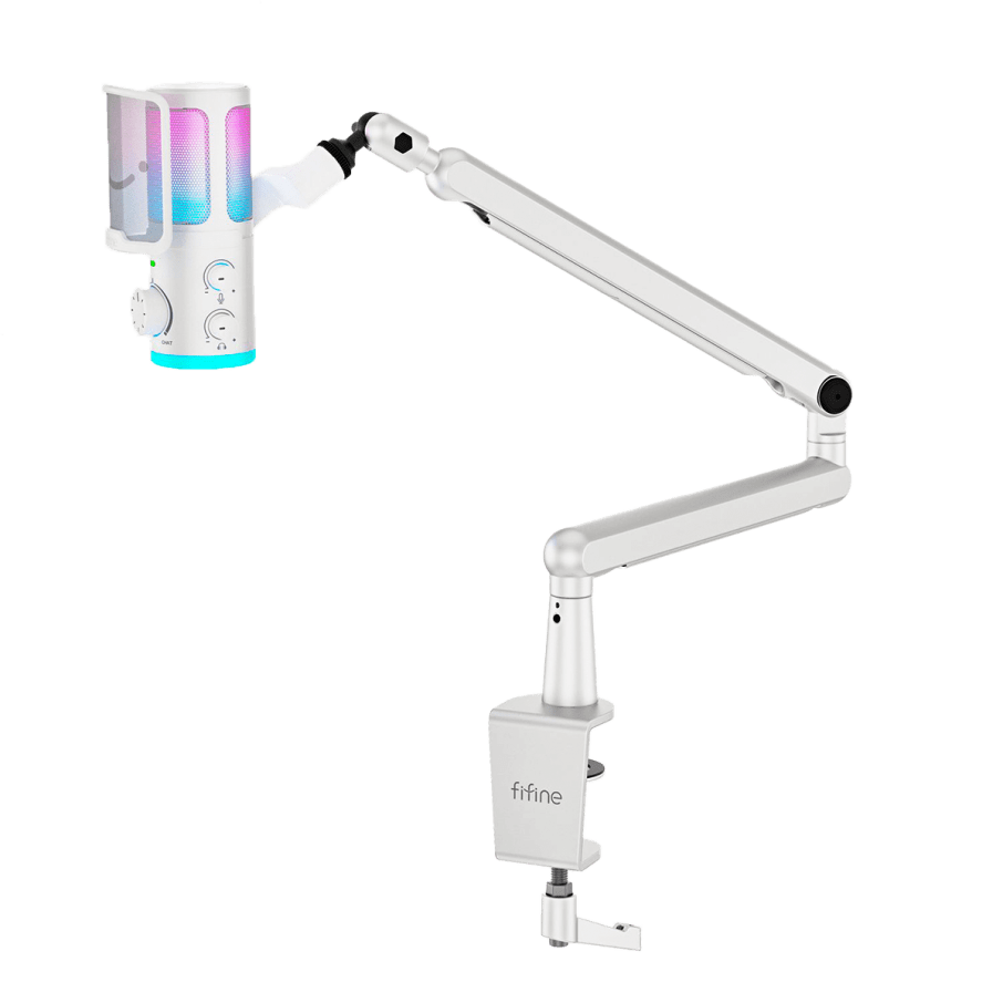 Micrófono Fifine TAM6 White con Brazo