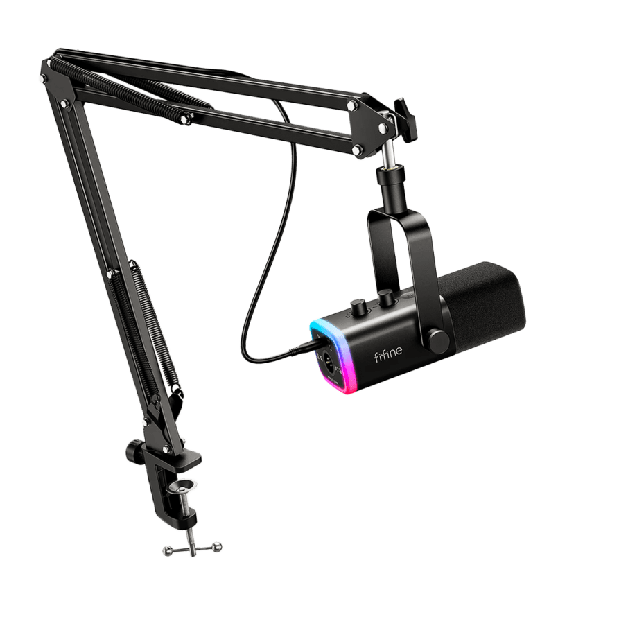 Micrófono Fifine AM8T Black con Brazo 