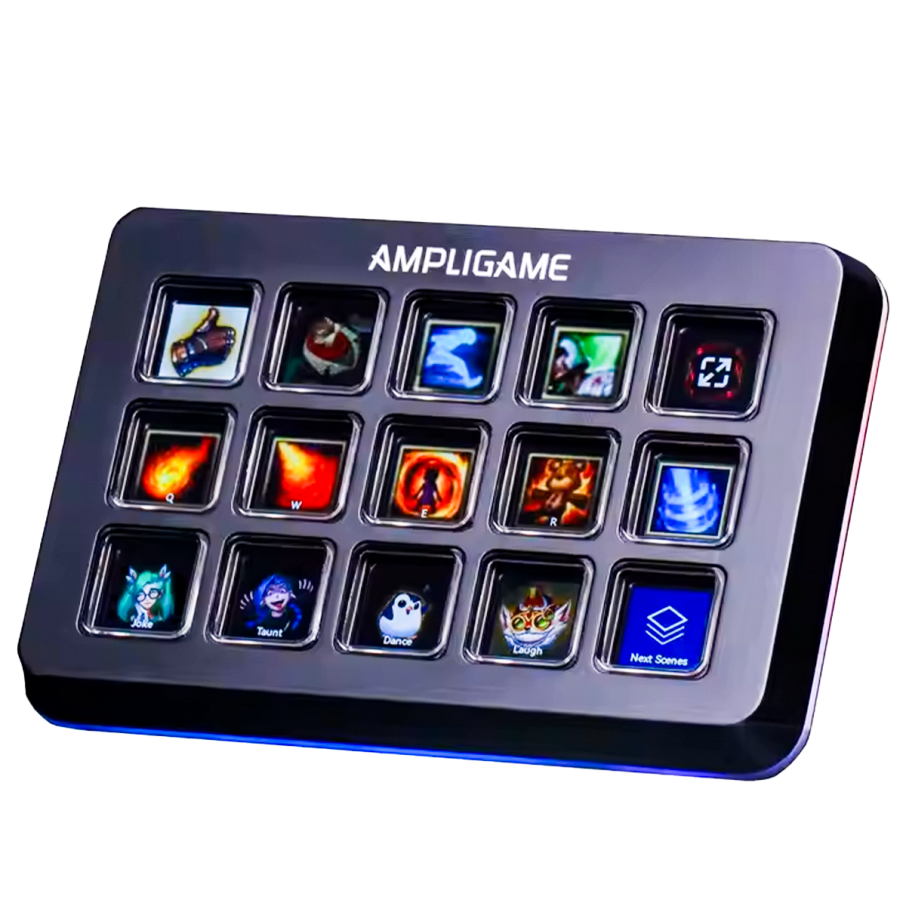 D6 Stream Deck Fifine 15 Keys Black