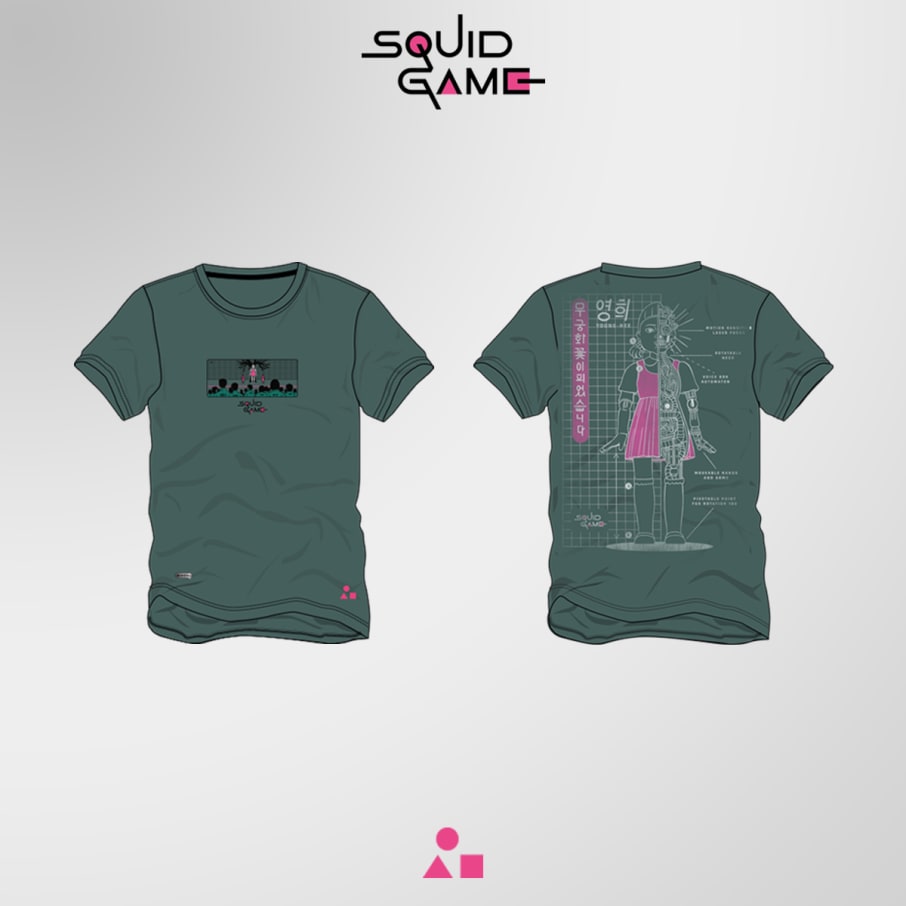 POLO MC SQUID GAME HOMBRE VERDE CEMENTO