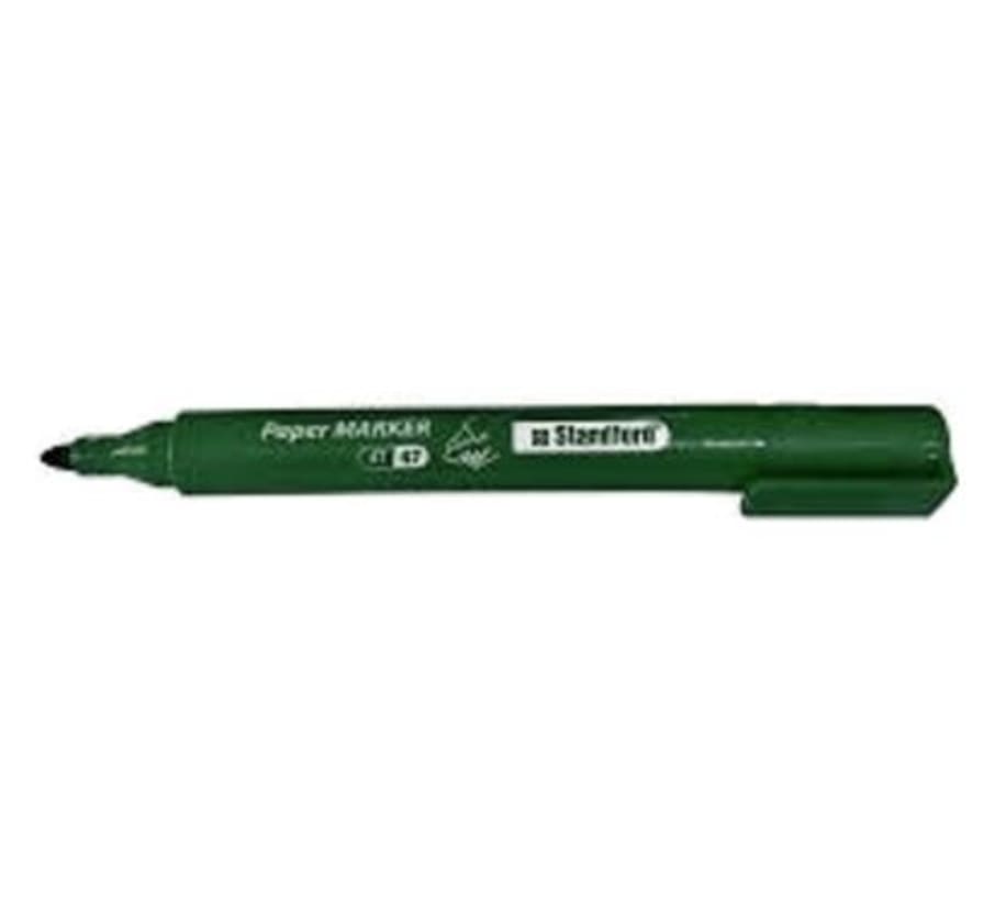 Plumón Paper Marker ST-47 Verde Blister x 1 Unidad