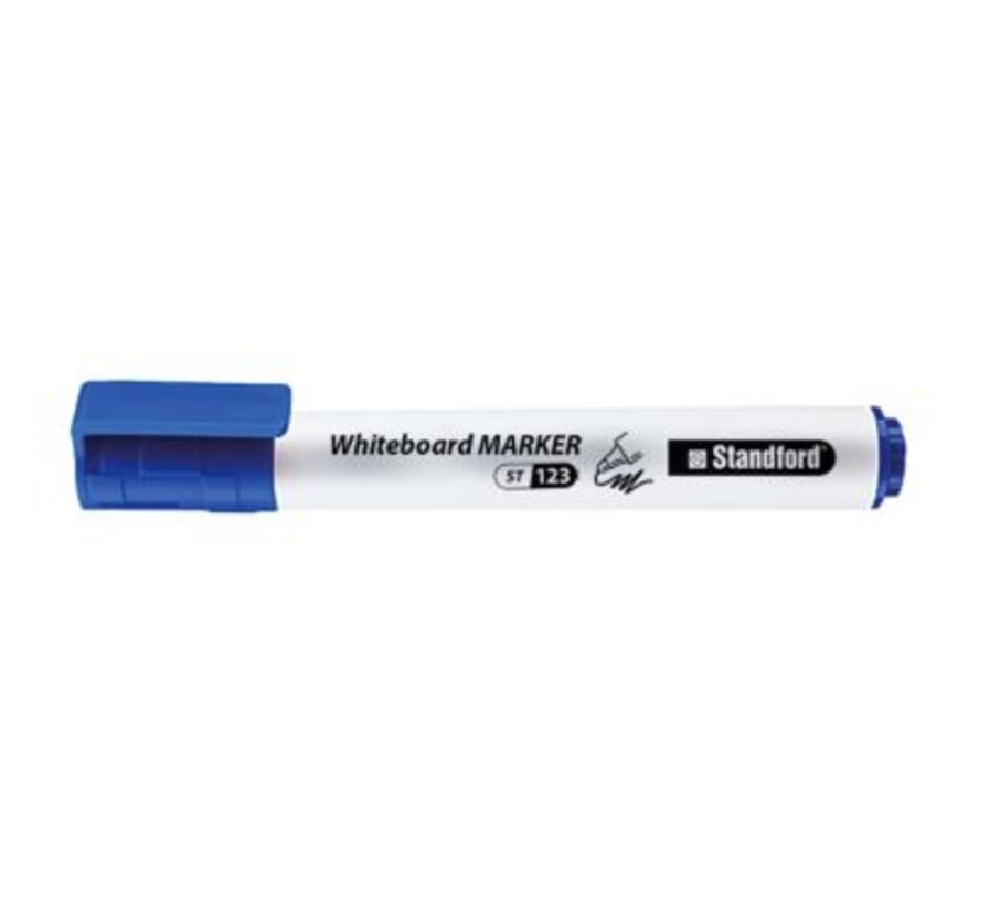 Plumón para Pizarra Whiteboard Marker 123 Azul Blister x 1 Unidad