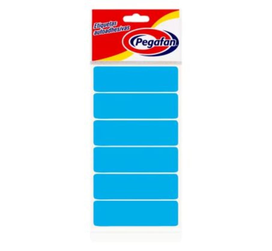 ETIQUETAS 23.5X76MM CELESTE (3"X1")