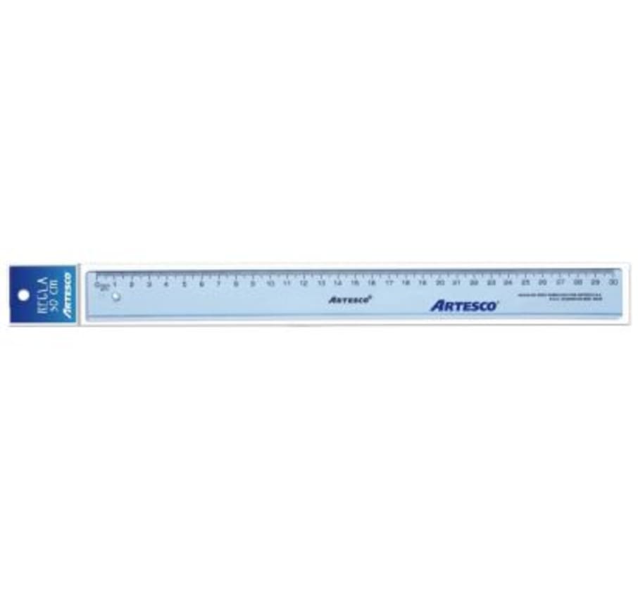 REGLA  30 CM. CRISTAL