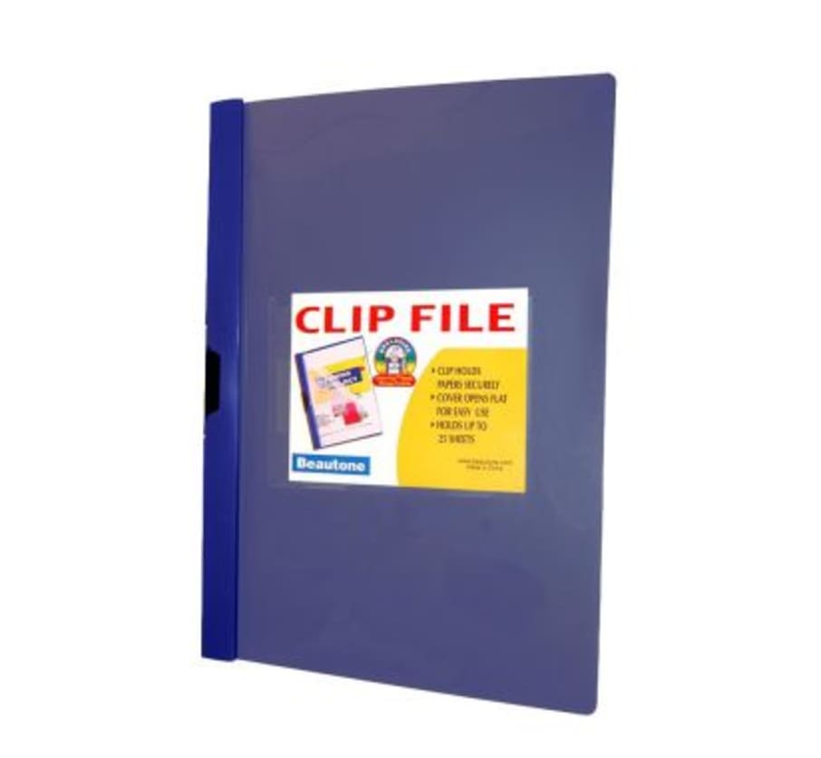 FOLDER CLIP HOLDER A-4  AZUL  35372