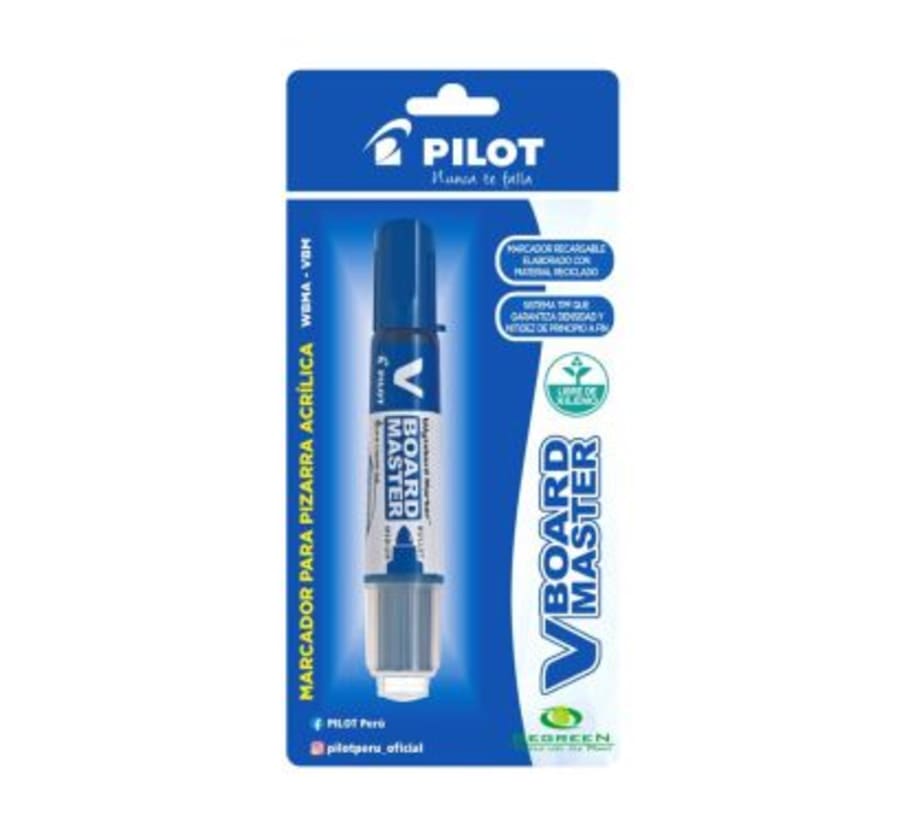 PLUMON P/PIZARR C/PLASTICO AZUL WBMA RECAR