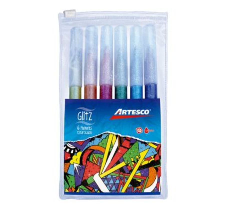 PLUMON ESCARCHADO GLITZ EST X 6