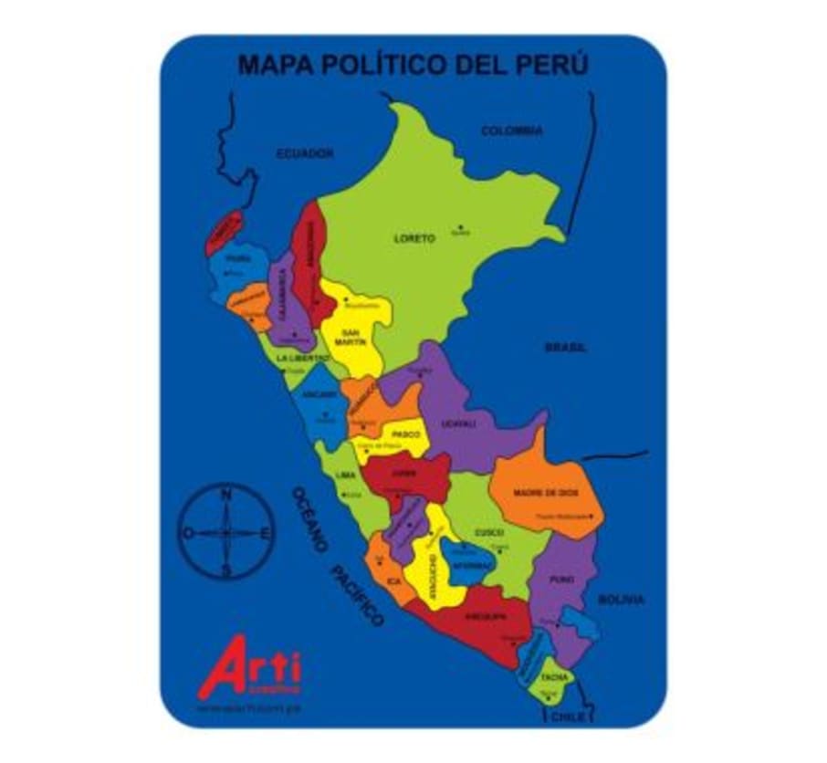 JUEGO G/EVA D/ENCAJE MAPA DEL PERU TAC-020