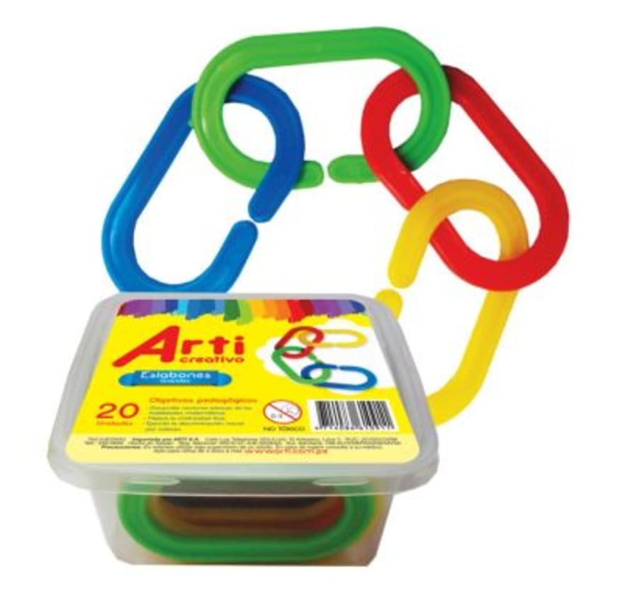 JUEGO D/PLAST D/ENSARTE ESLABONES X20