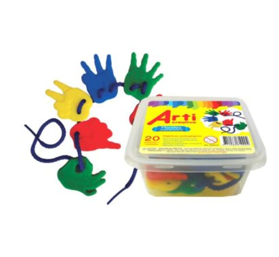 JUEGO D/PLAST D/ENSARTE MANITOS X20 TAC056