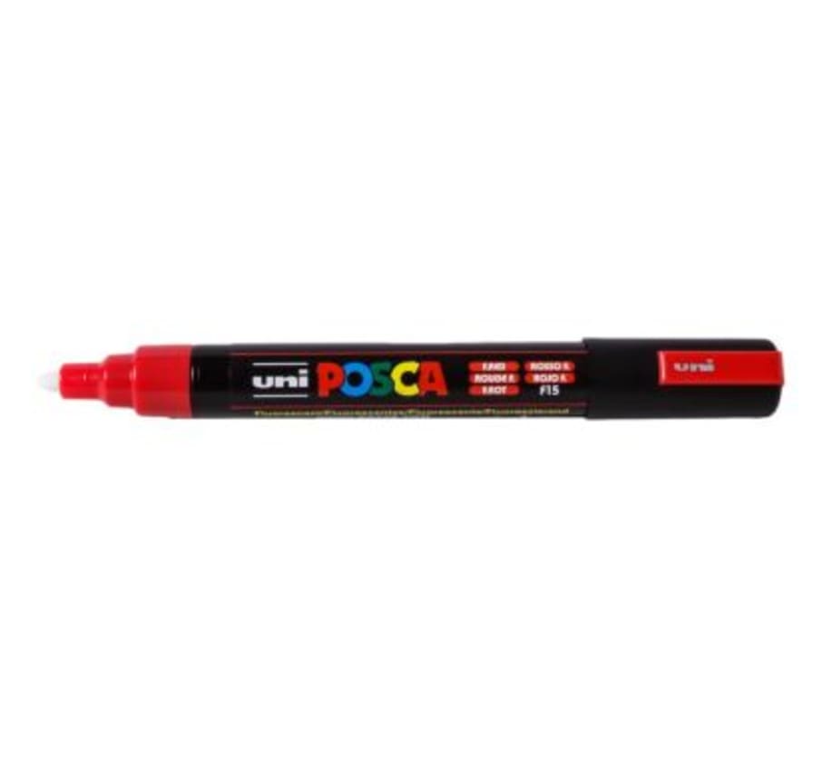 PLUMON POSCA PC-5M ROJO NEON