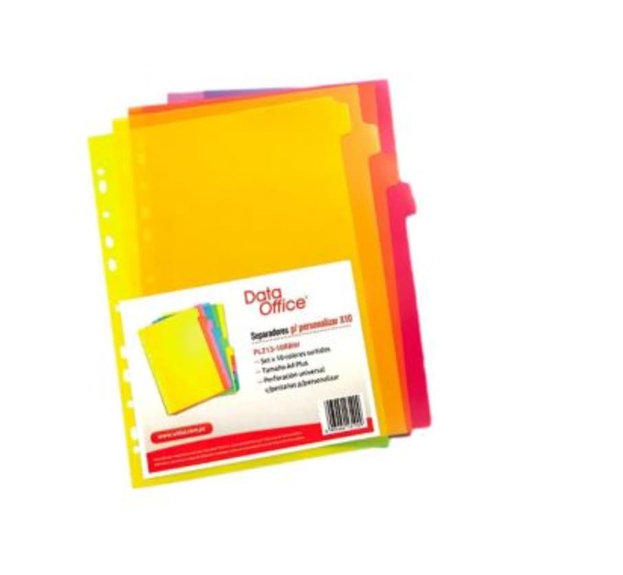 SEPARADOR INDEX T/A4 10 DIV PL213-10RBW