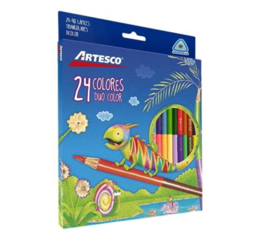 COLORES AR TRIANG. X24 LARG BICOLOR