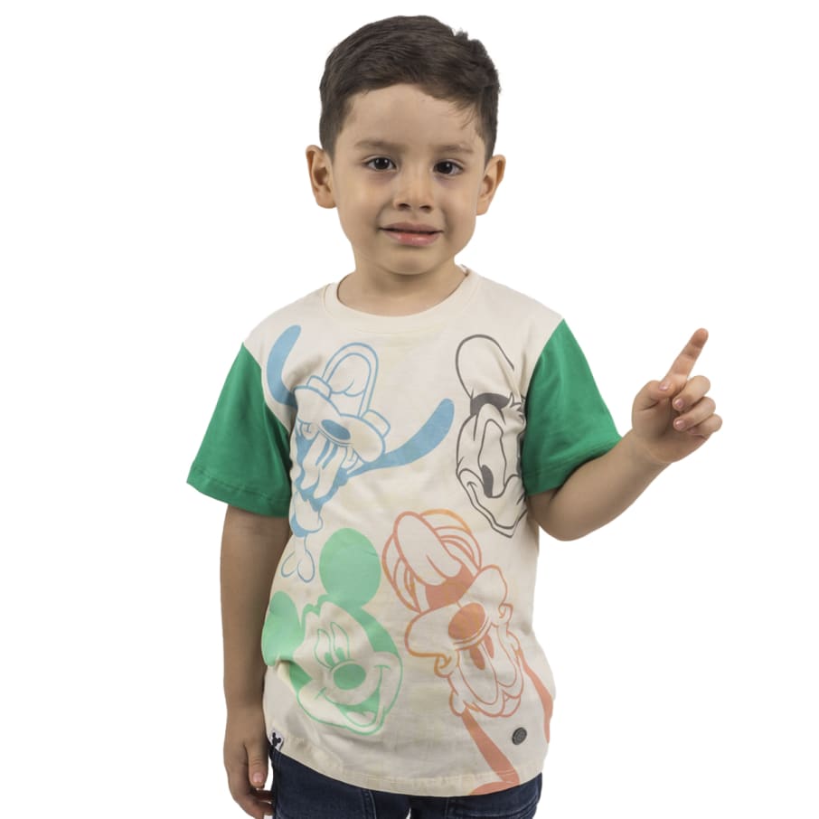POLO MODA MC NIÑO MICKEY MOUSE MARFIL 2