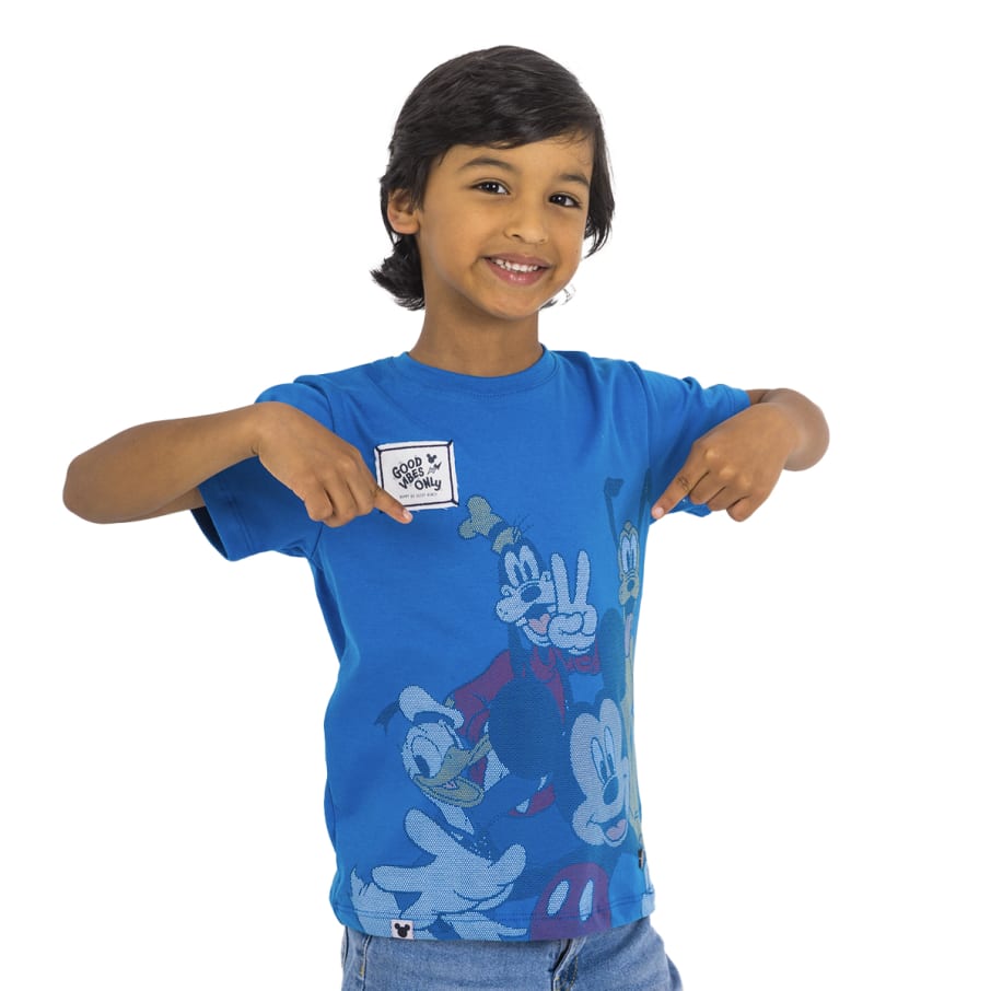 POLO MODA MC NIÑO MICKEY MOUSE AZUL 1