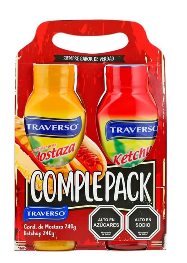 Bi Pack Complepack ( Ketchup 240 Gr + Mostaza 240Gr)  Traverso