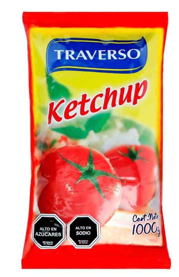 Ketchup Traverso 1000Gr Bolsa Traverso