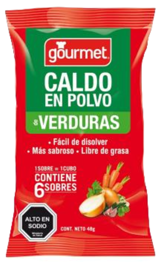 Caldo Polvo Sabor Verduras 6Un