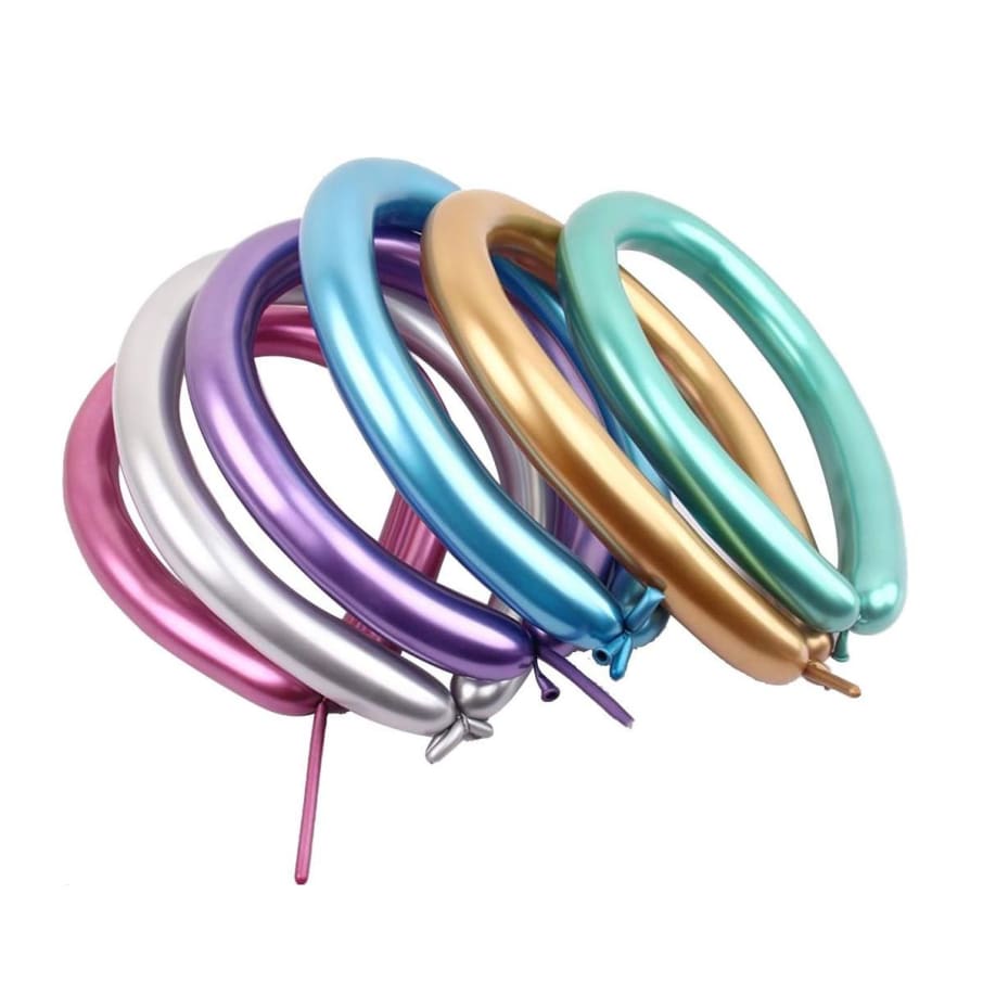 Globo Figura Cromado x10 Surtido