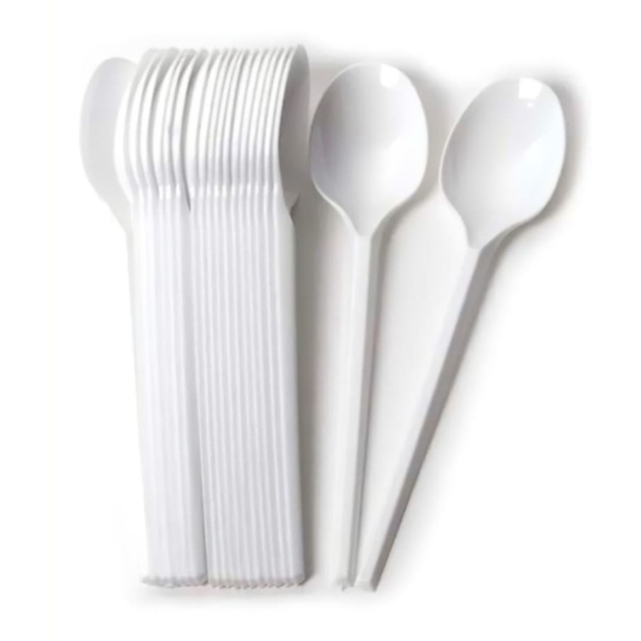 Cuchara blanca 16 cm 50 un. 