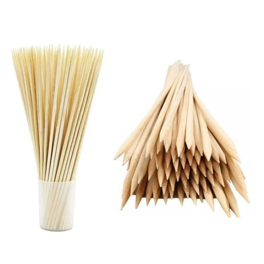 Palo de brocheta de 30 cms x100unid 