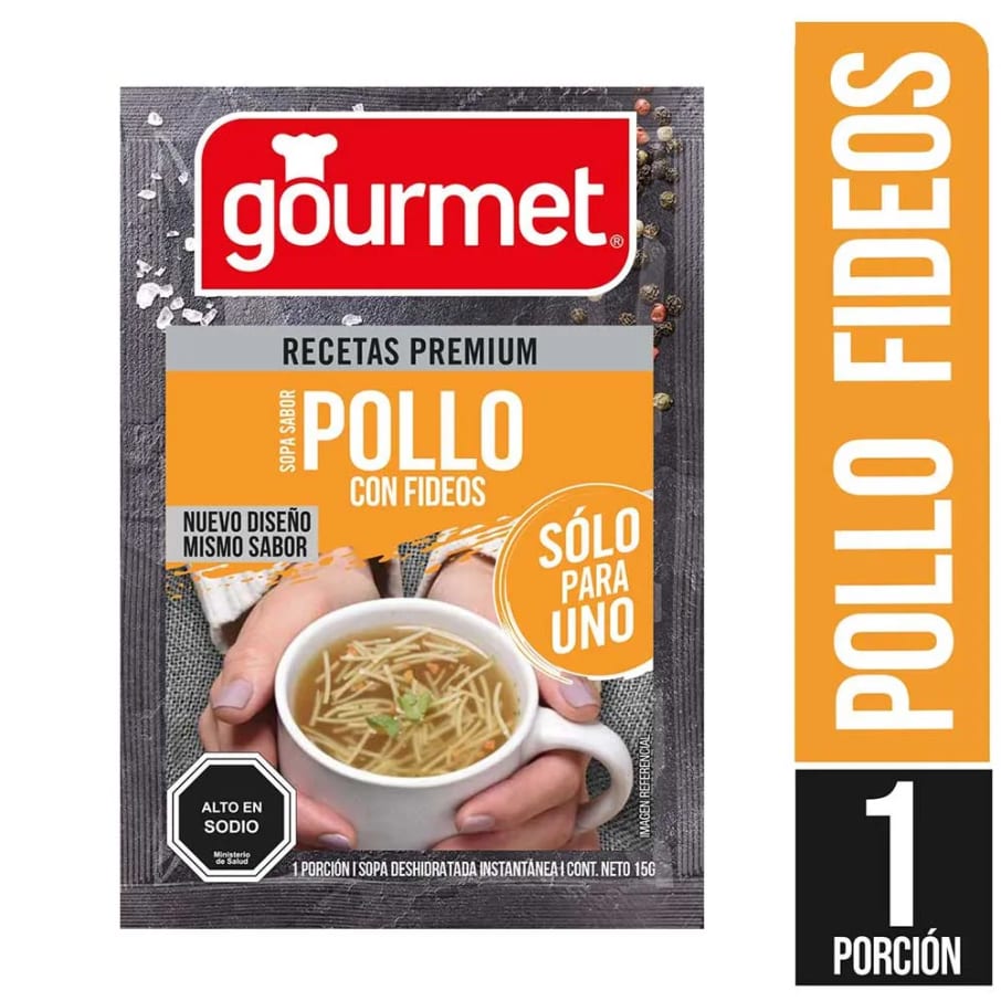  Sopa S/Pollo C/Fideos Solo Para Uno