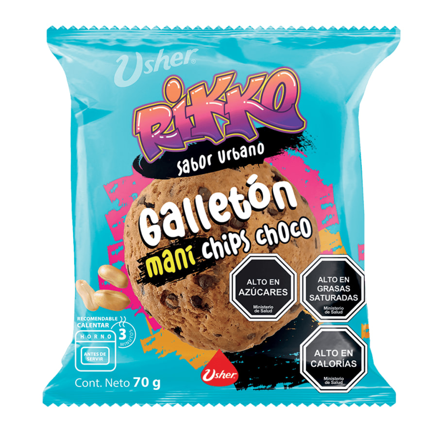 Galleton Chips Choco-Mani 70Gr Rikko
