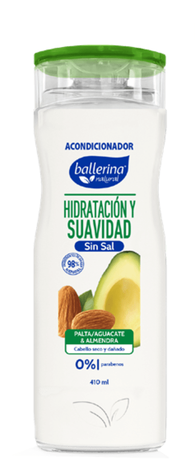 Ballerina Acondicionador Sin Sal Palt Almen frasco 410ml  