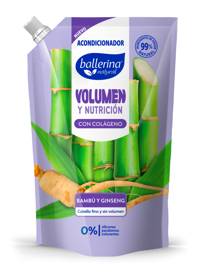 Ballerina Acondicionador Volumen doypack 750ml