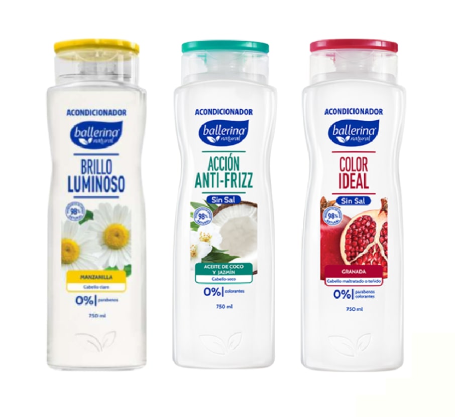 Ballerina Acondicionadorndicionador Caja Mixta frasco 410ml 